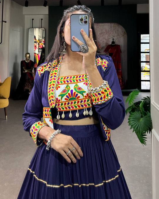 Navy Grace – Gamthi Vibes for Navratri