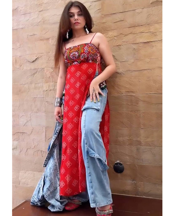 Rangtaali Red – Navratri Special Kurti