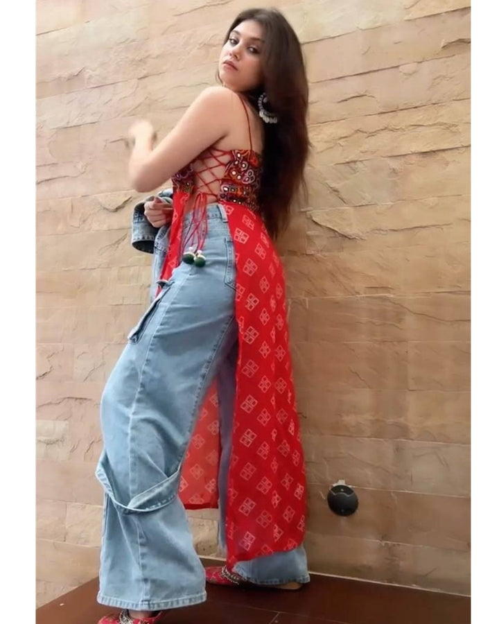 Rangtaali Red – Navratri Special Kurti