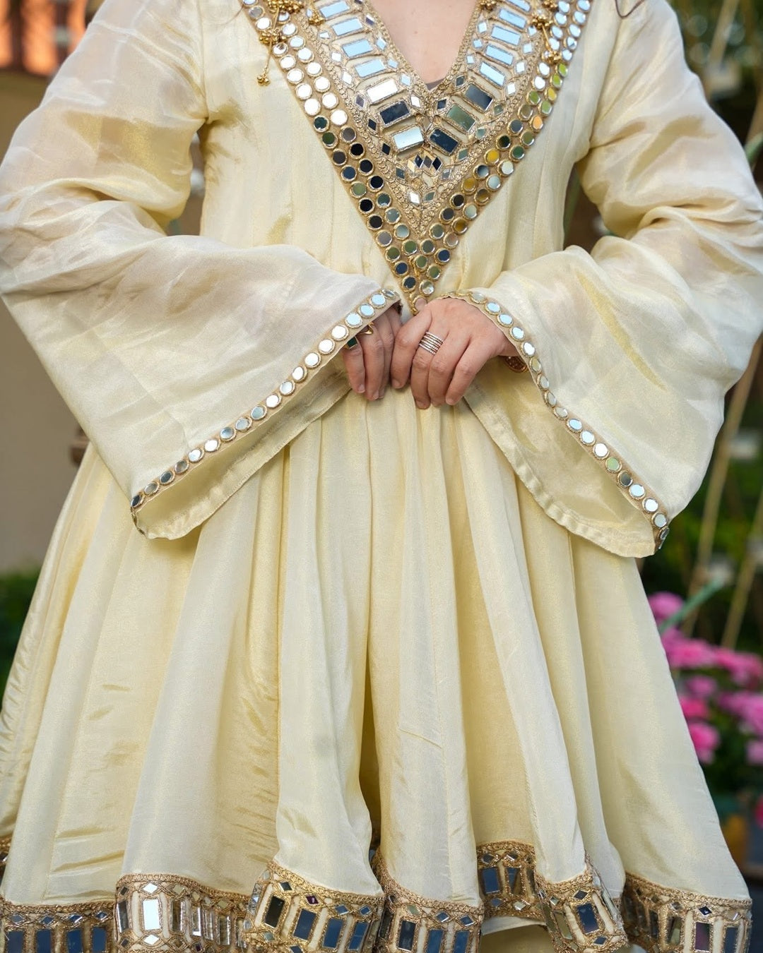 Ivory Royal Sheeshmahal Sharara Set