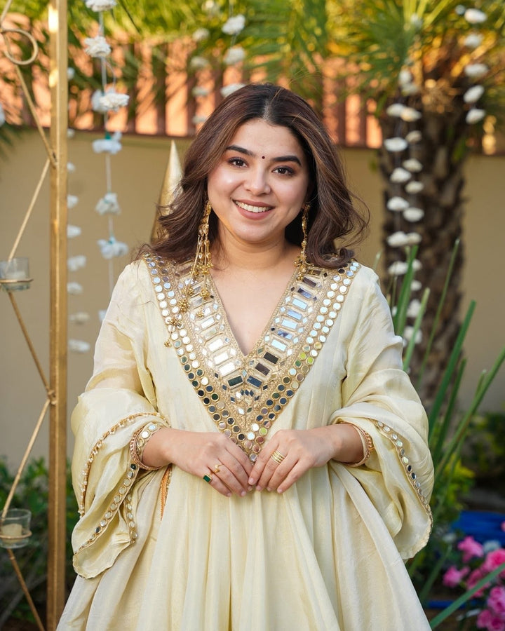 Ivory Royal Sheeshmahal Sharara Set