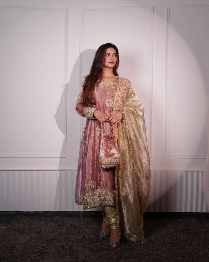 Peach Gold Designer Royal Suit