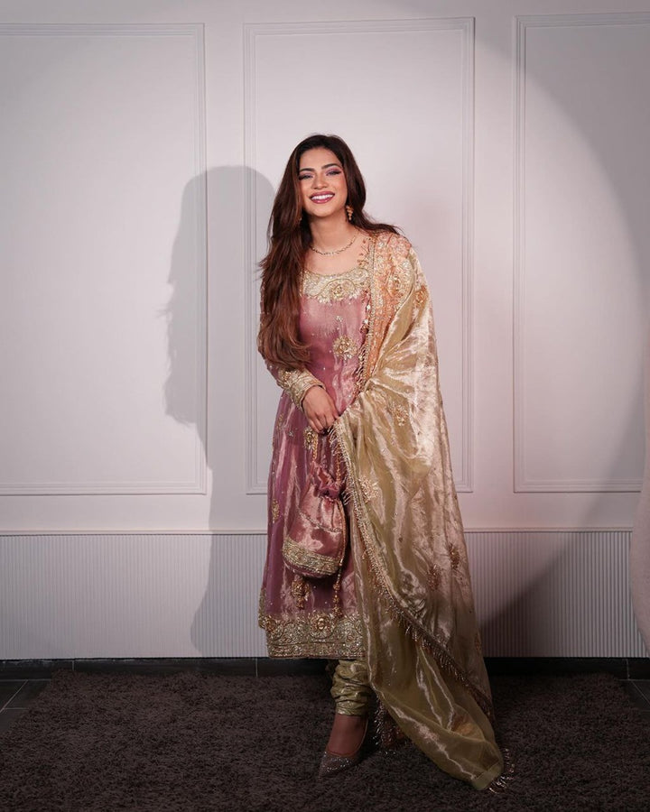 Peach Gold Designer Royal Suit