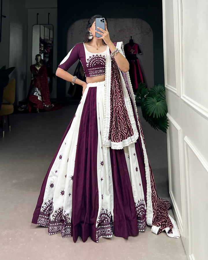 Heritage Shine – Mirror Work Chaniya Choli