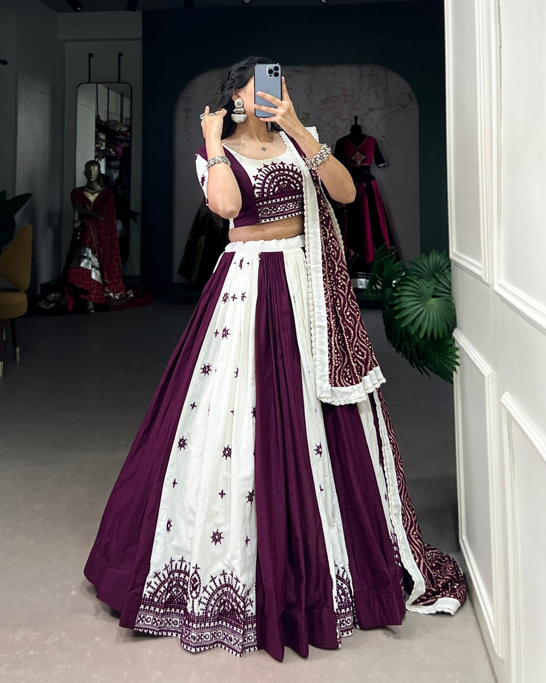Heritage Shine – Mirror Work Chaniya Choli