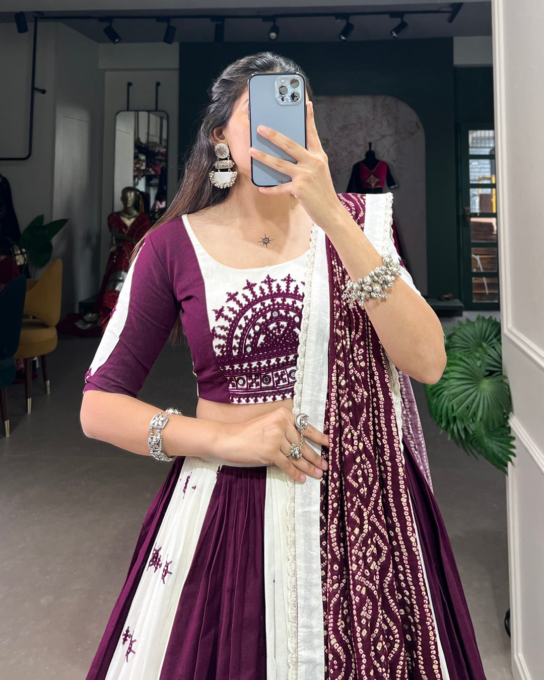 Heritage Shine – Mirror Work Chaniya Choli