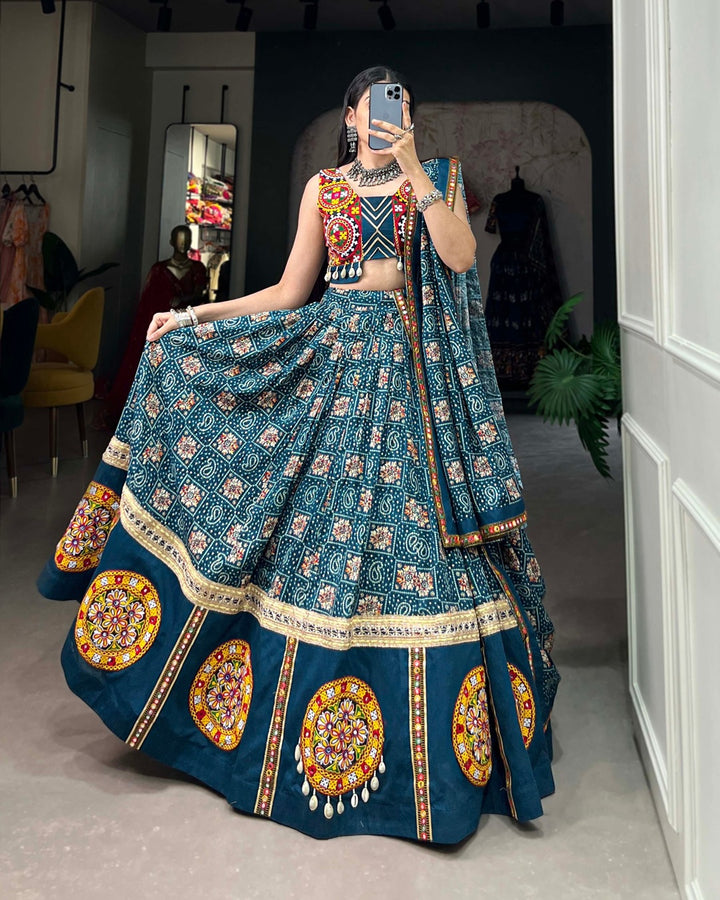 Rayon Navratri Chaniya Choli with Foil Work