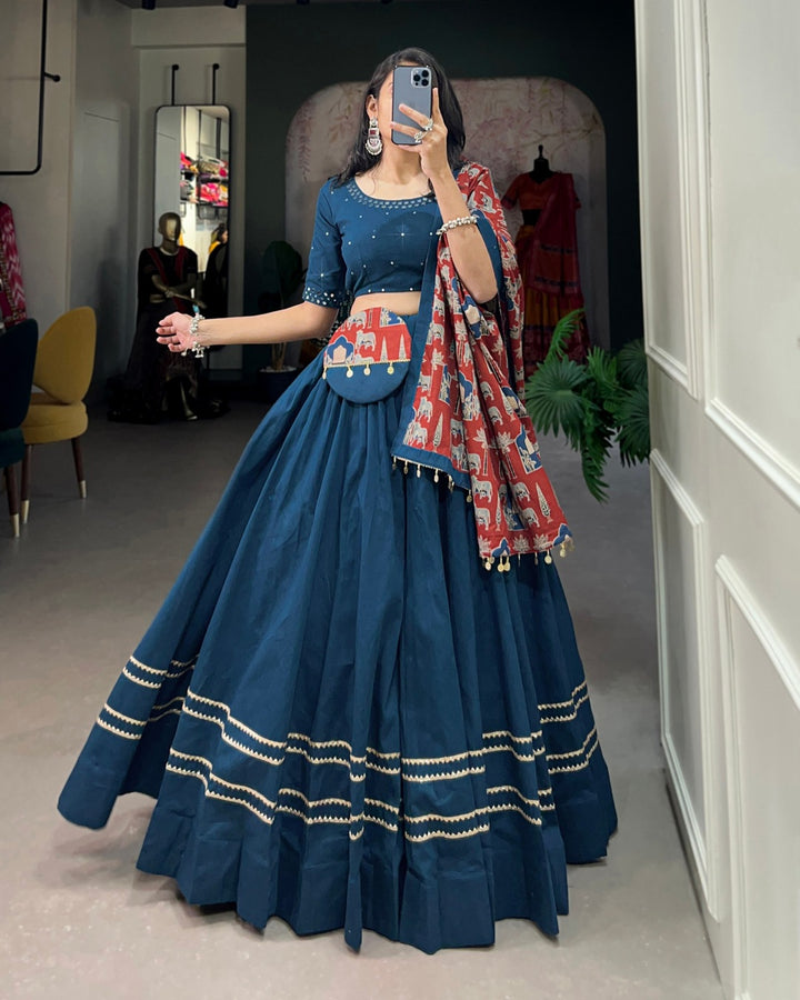 Navratri Special Firozi Lehenga