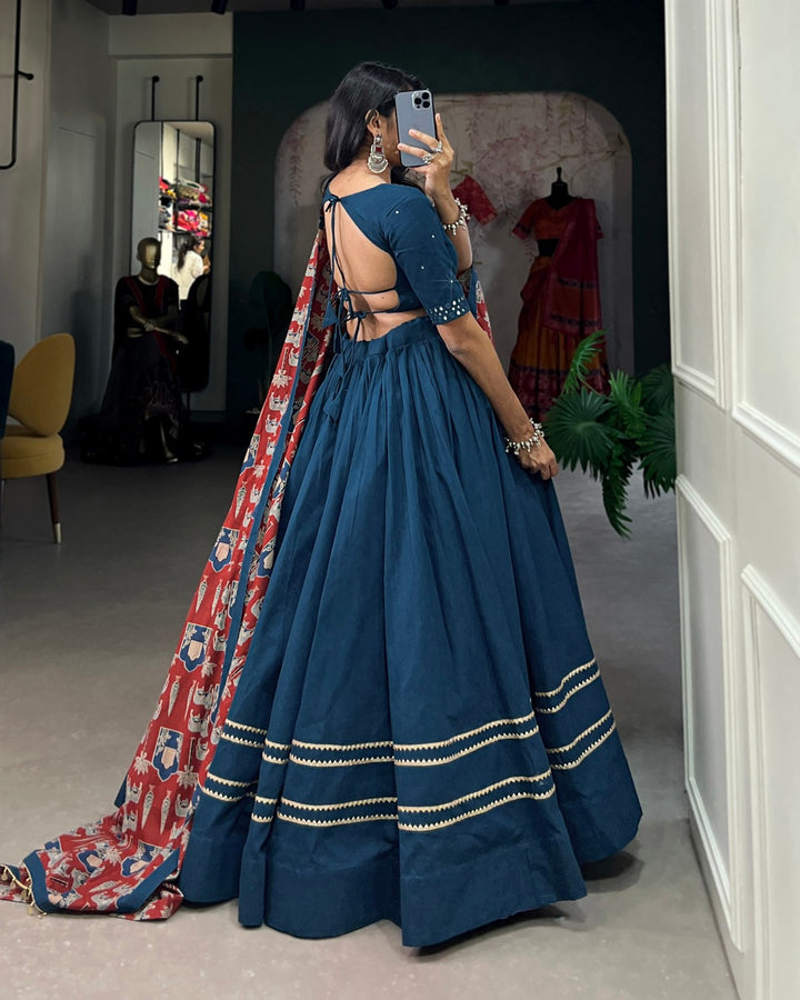 Navratri Special Firozi Lehenga