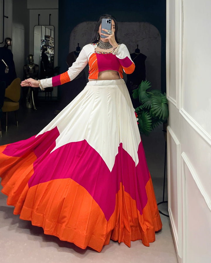 Triple Hue Magic – Navratri Special Lehenga Choli