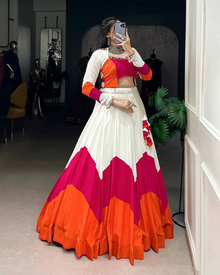 Triple Hue Magic – Navratri Special Lehenga Choli