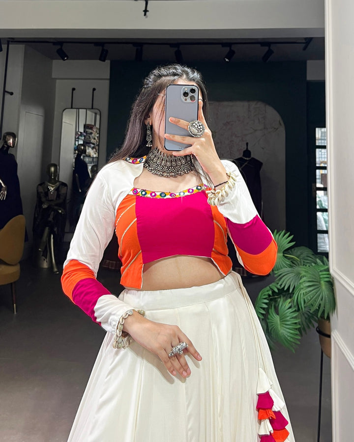 Triple Hue Magic – Navratri Special Lehenga Choli