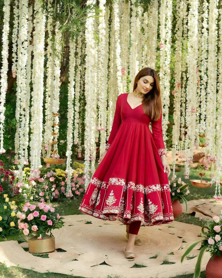 Premium Anarkali with Sequin Work